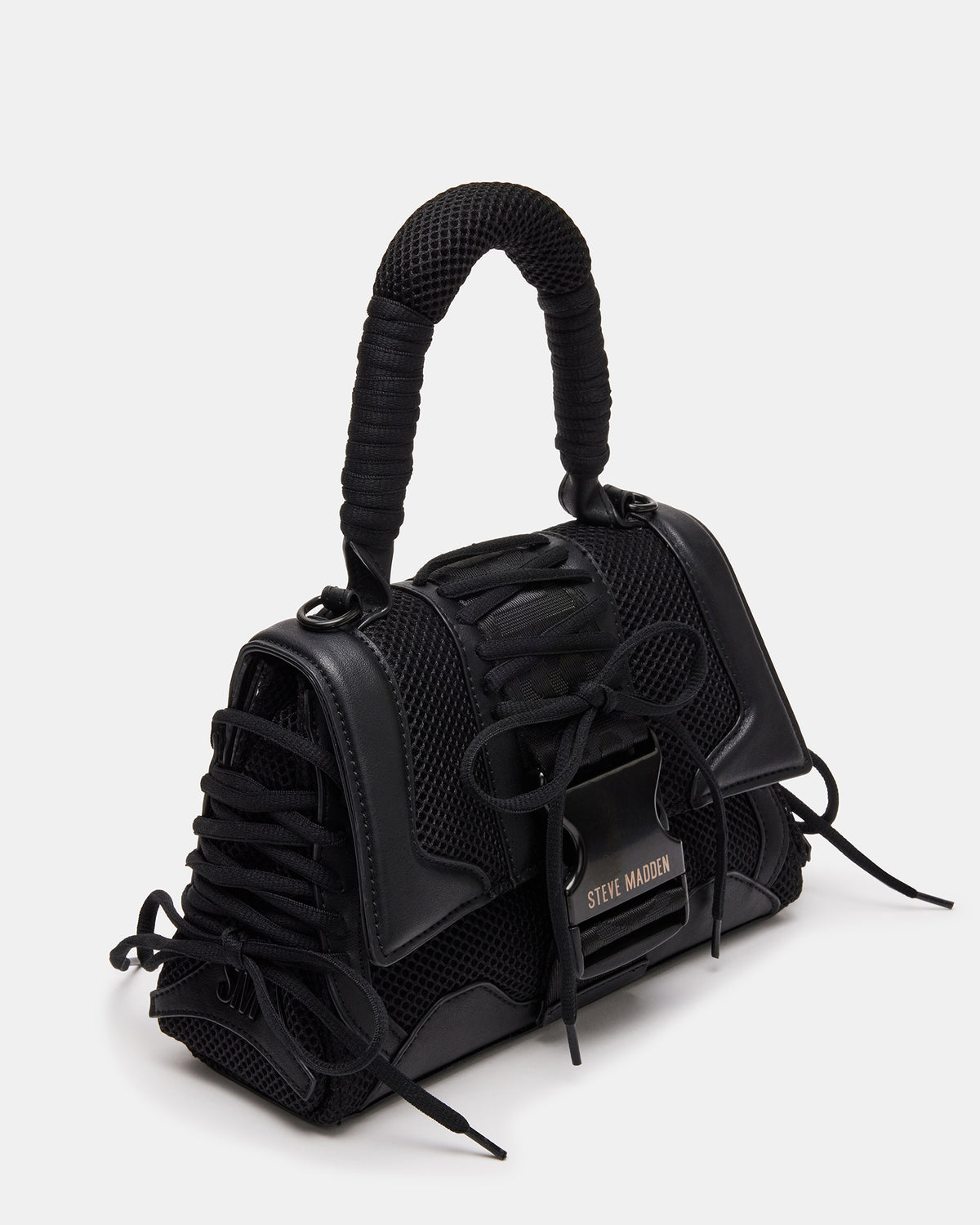 DIEGO Black Women's Handbag with Crossbody Strap - Steve Madden