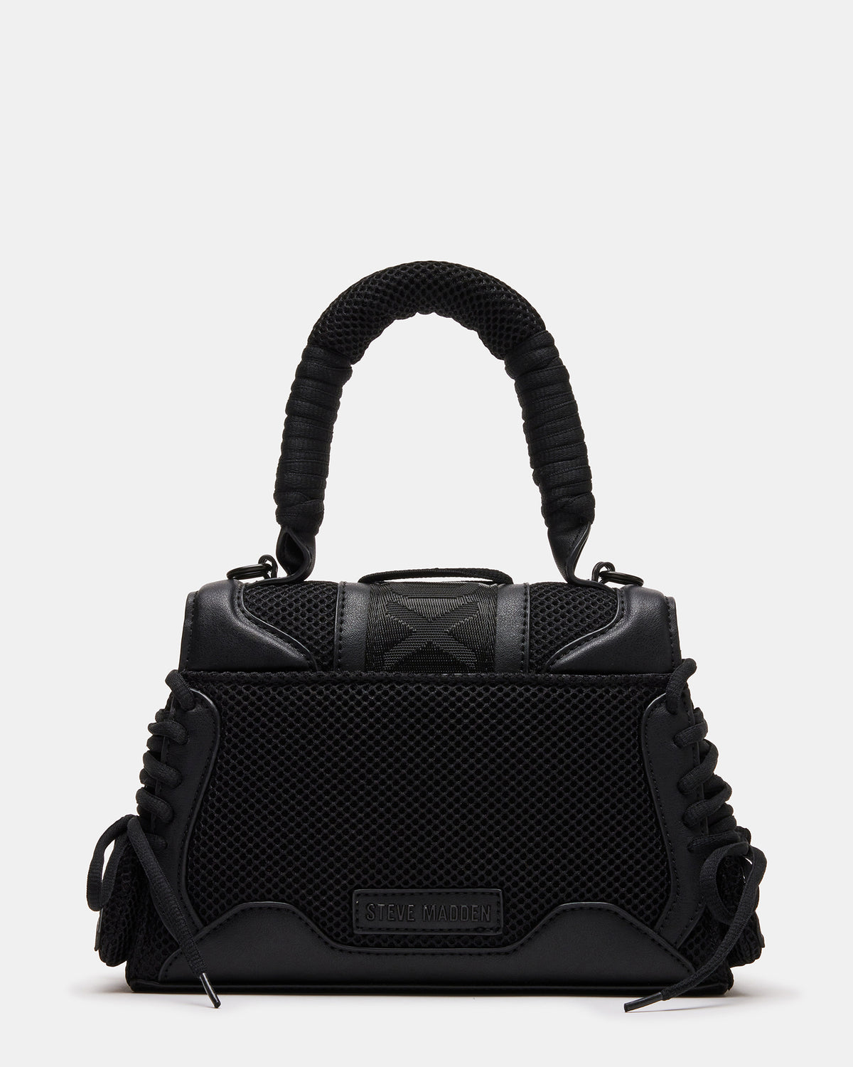 DIEGO Black Women's Handbag with Crossbody Strap - Steve Madden