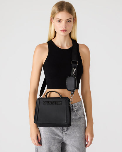 EVELYN Bag Black | Women's Top Handle Crossbody Bag - Steve Madden
