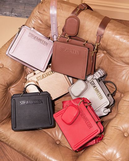 EVELYN Bag Black | Women's Top Handle Crossbody Bag - Steve Madden