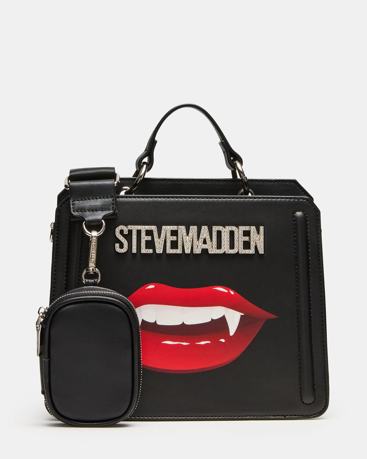 EVELYN Fang Bag Black Top Handle Crossbody Bag - Steve Madden