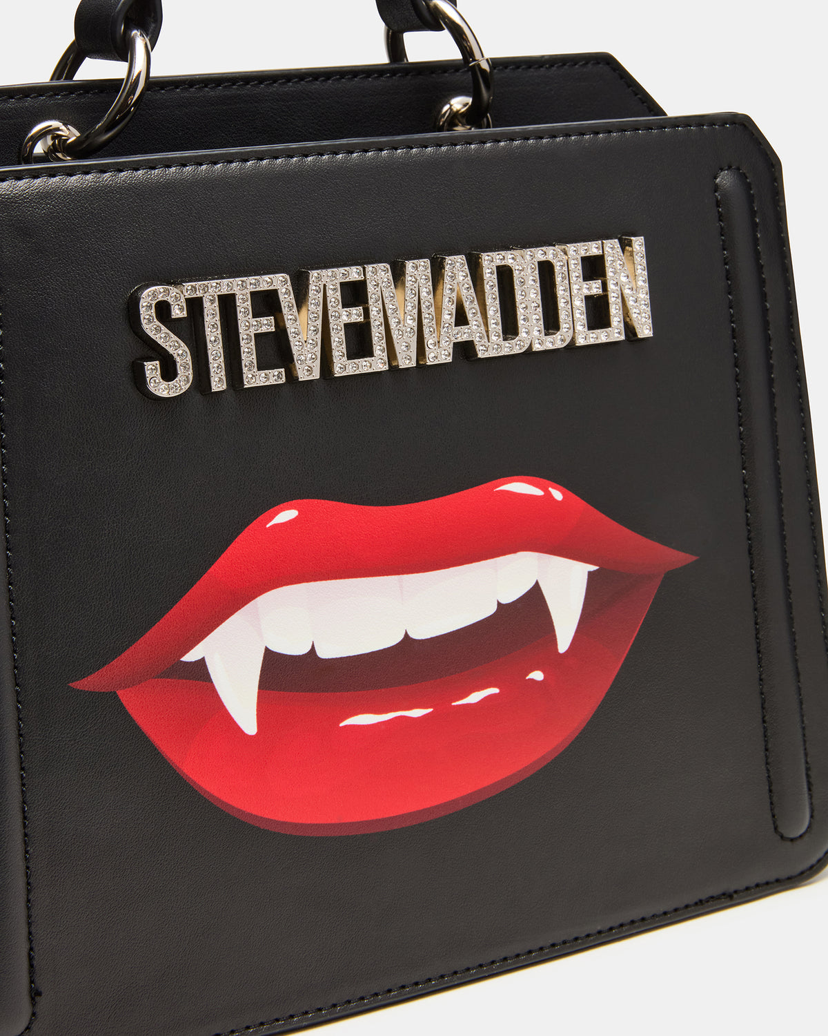 EVELYN Fang Bag Black Top Handle Crossbody Bag - Steve Madden