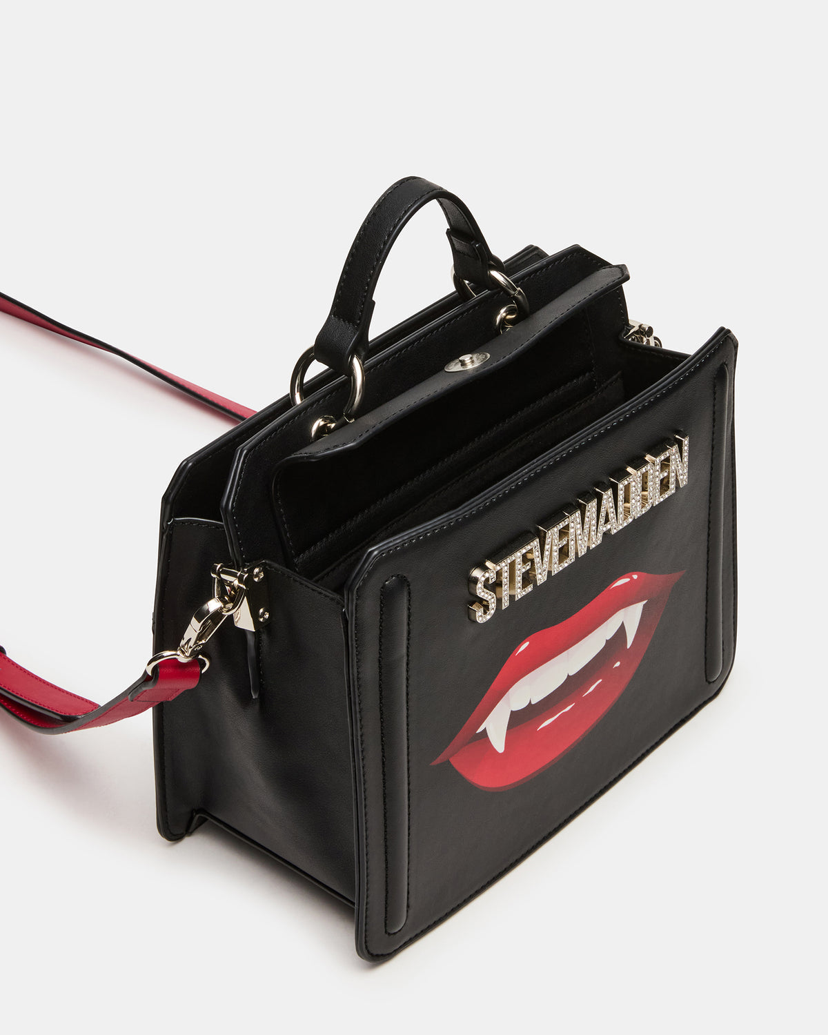 EVELYN Fang Bag Black Top Handle Crossbody Bag - Steve Madden