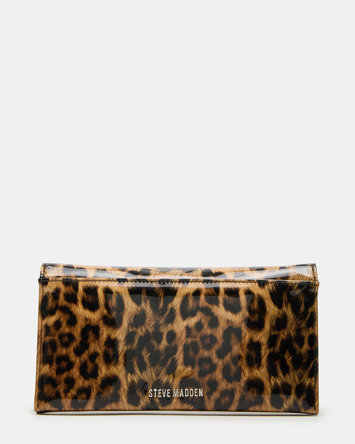 JULIANA Bag Leopard Patent Crossbody Clutch Handbag - Steve Madden
