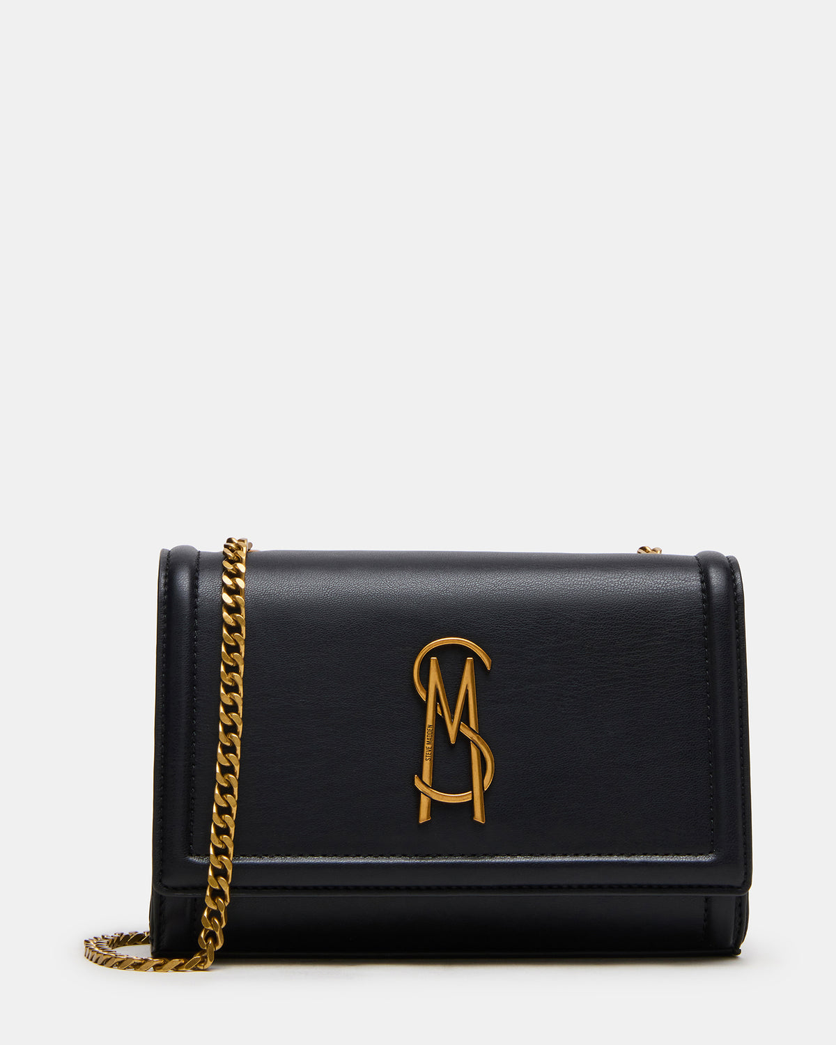 LARISAL Bag Black Chain Crossbody Shoulder Strap Handbag - Steve Madden