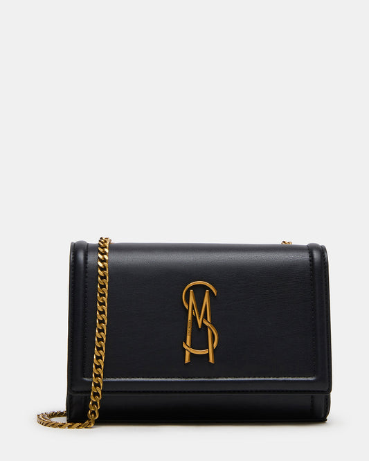 LARISAL Bag Black Chain Crossbody Shoulder Strap Handbag - Steve Madden