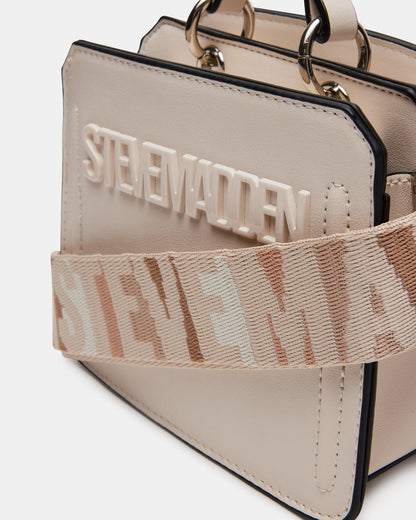 EVELYN Mini Bag Cream | Women's Top-Handle Crossbody Bag - Steve Madden