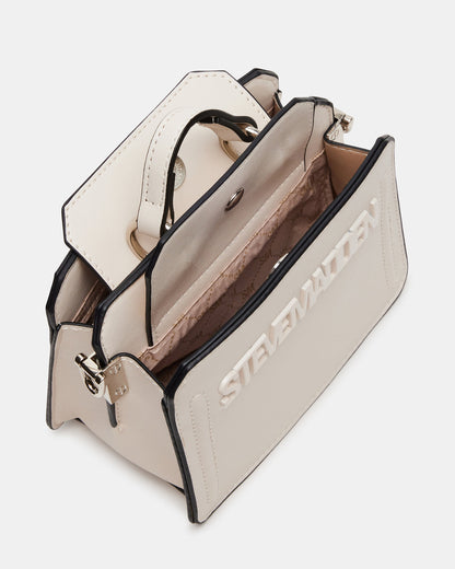 EVELYN Mini Bag Cream | Women's Top-Handle Crossbody Bag - Steve Madden