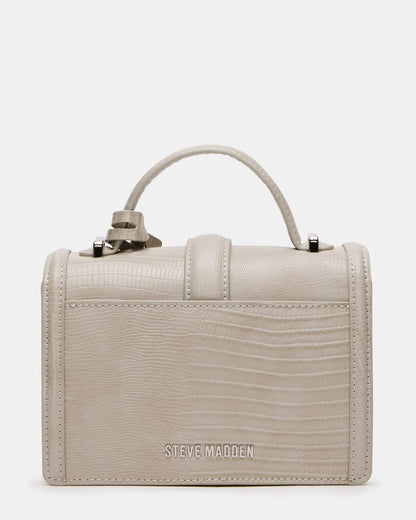 CLARK Bag Light Grey Structured Top-Handle Mini Handbag - Steve Madden
