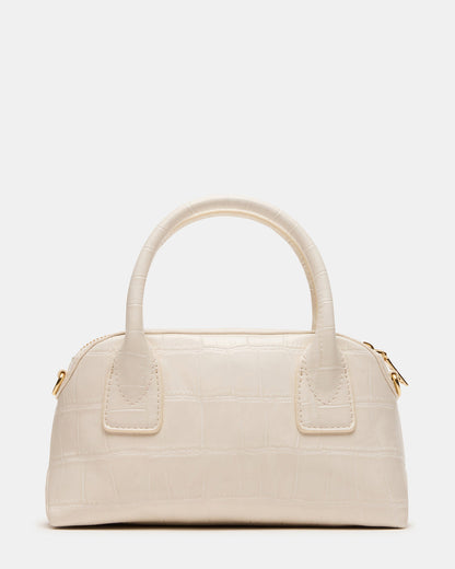 MELODIE Bag Bone Crocodile Dome Satchel Top-Handle Crossbody Handbag - Steve Madden