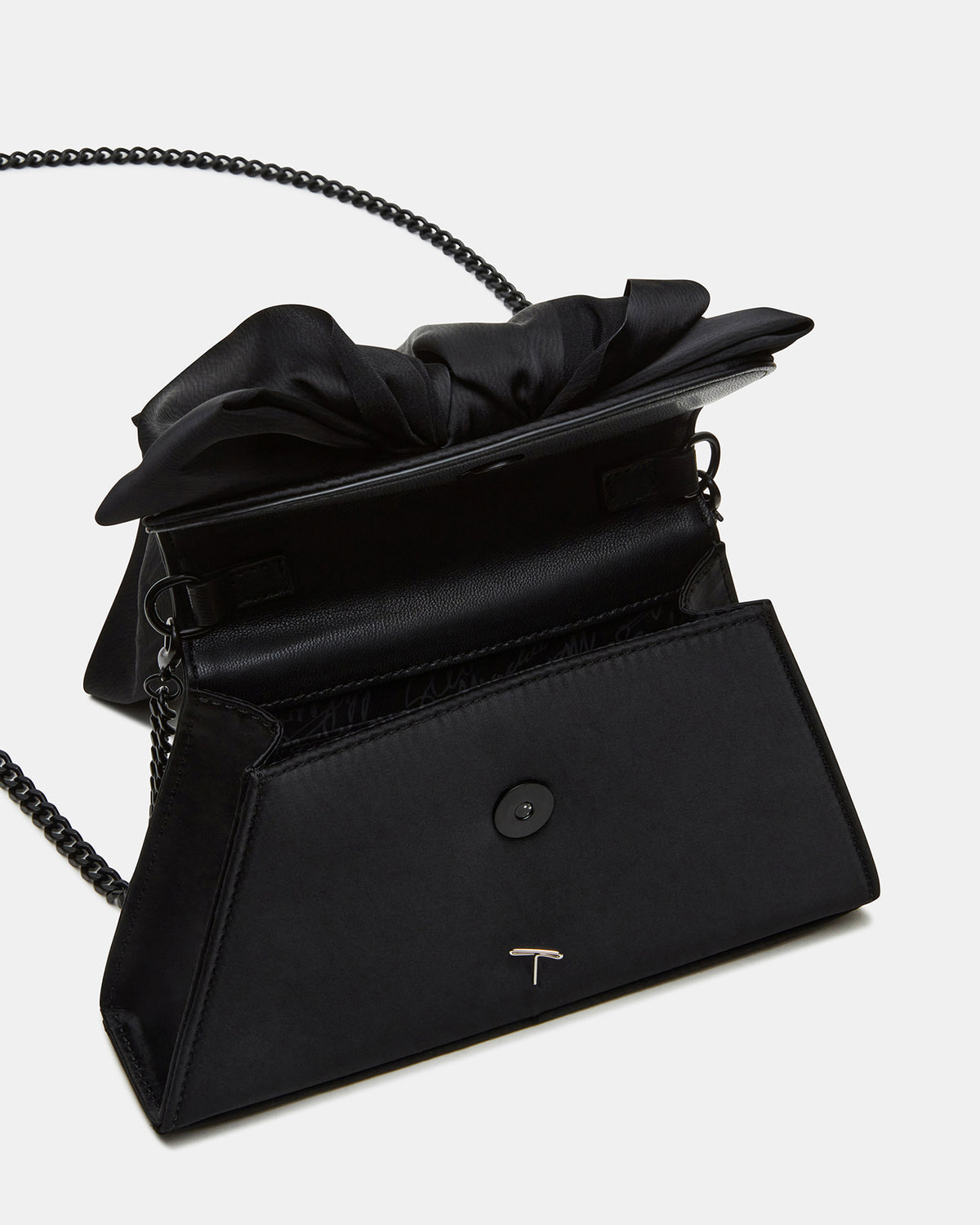 COSETTE Bag Black Satin Beaded Top-Handle Mini Handbag - Steve Madden