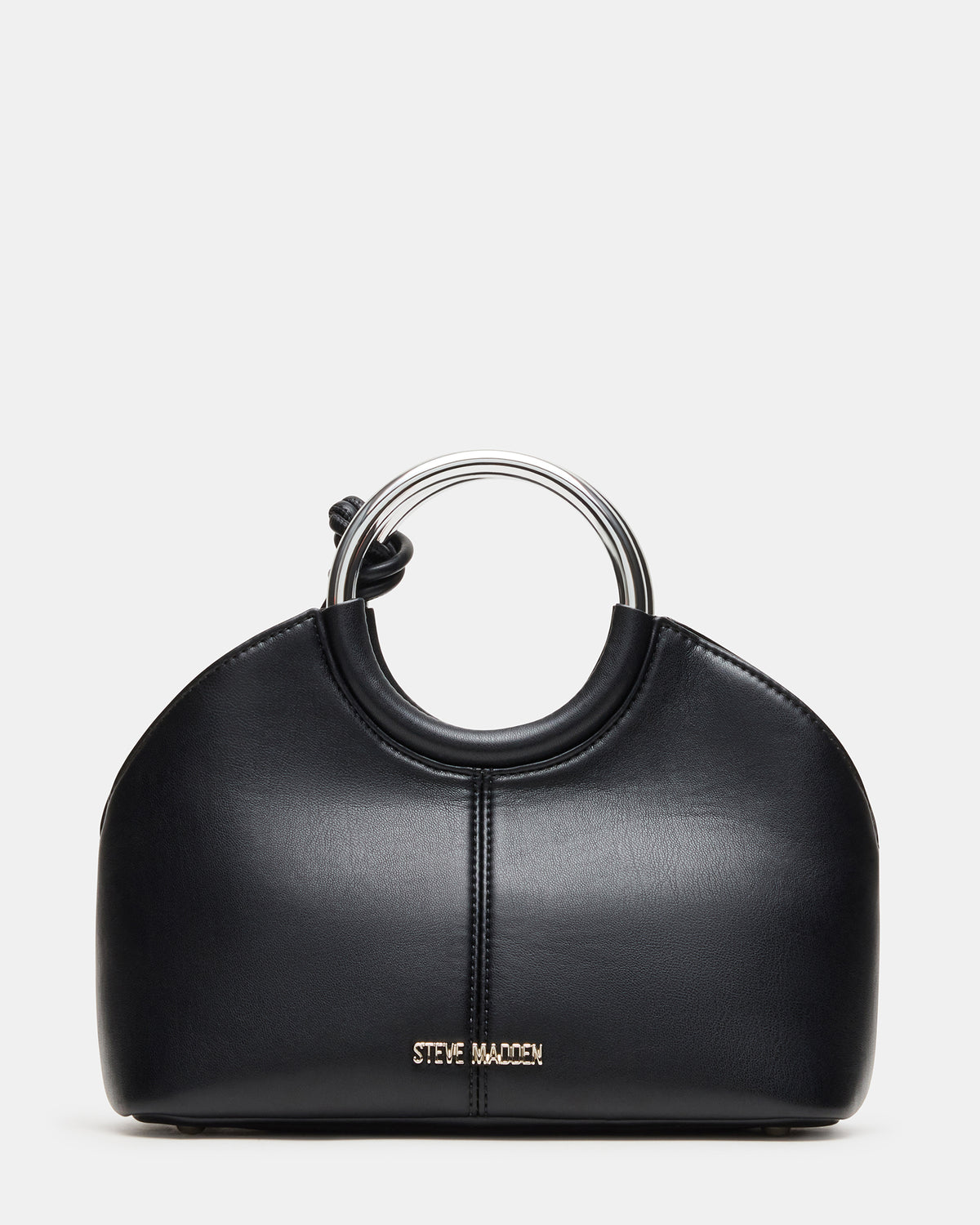 GEENA Embellished Bag Black Ring Top-Handle Crossbody Handbag - Steve Madden