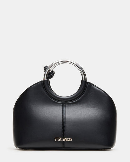 GEENA Embellished Bag Black Ring Top-Handle Crossbody Handbag - Steve Madden