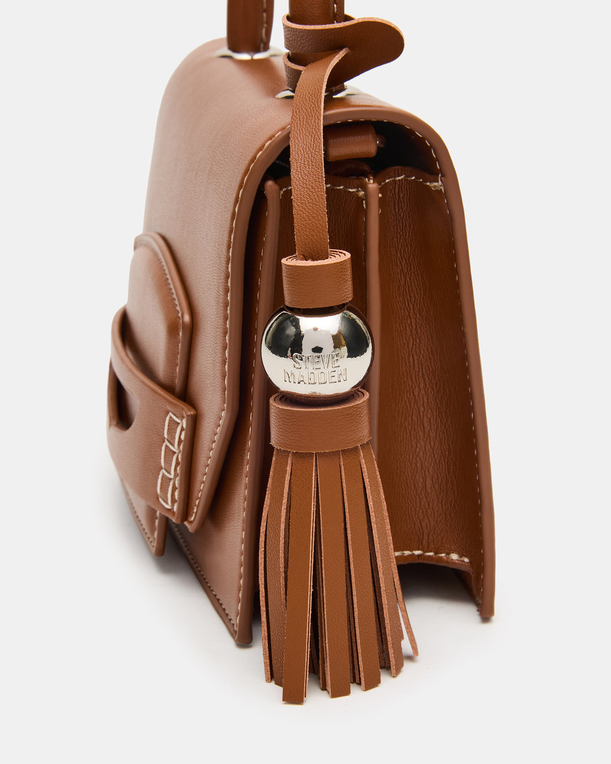 PREPPY Bag Toffee Structured Top-Handle Penny Loafer Crossbody Handbag - Steve Madden