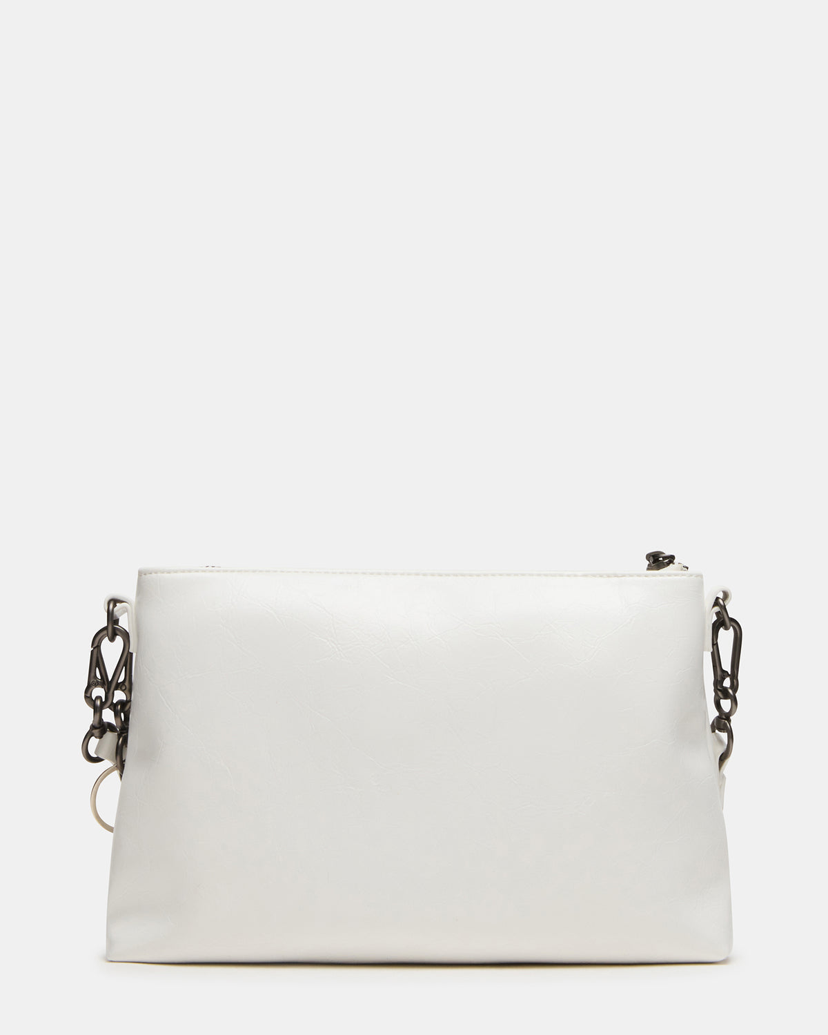 JONY Bag White Top-Zipper Crossbody Handbag - Steve Madden