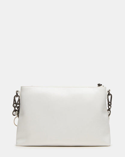 JONY Bag White Top-Zipper Crossbody Handbag - Steve Madden