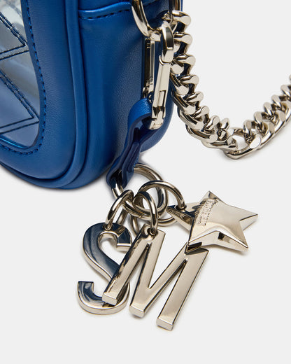 JELLY Bag Blue Clear Camera Crossbody Handbag - Steve Madden