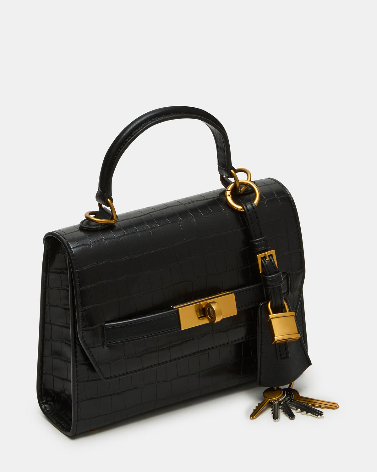 ELLOISE Bag Black Structured Mini Crossbody Handbag - Steve Madden