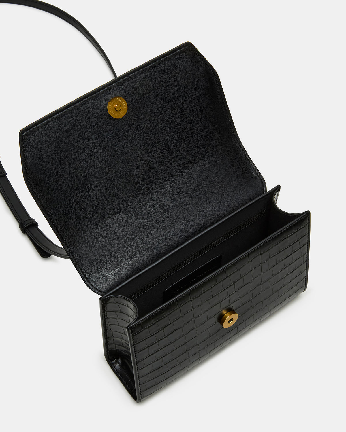 ELLOISE Bag Black Structured Mini Crossbody Handbag - Steve Madden