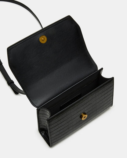ELLOISE Bag Black Structured Mini Crossbody Handbag - Steve Madden