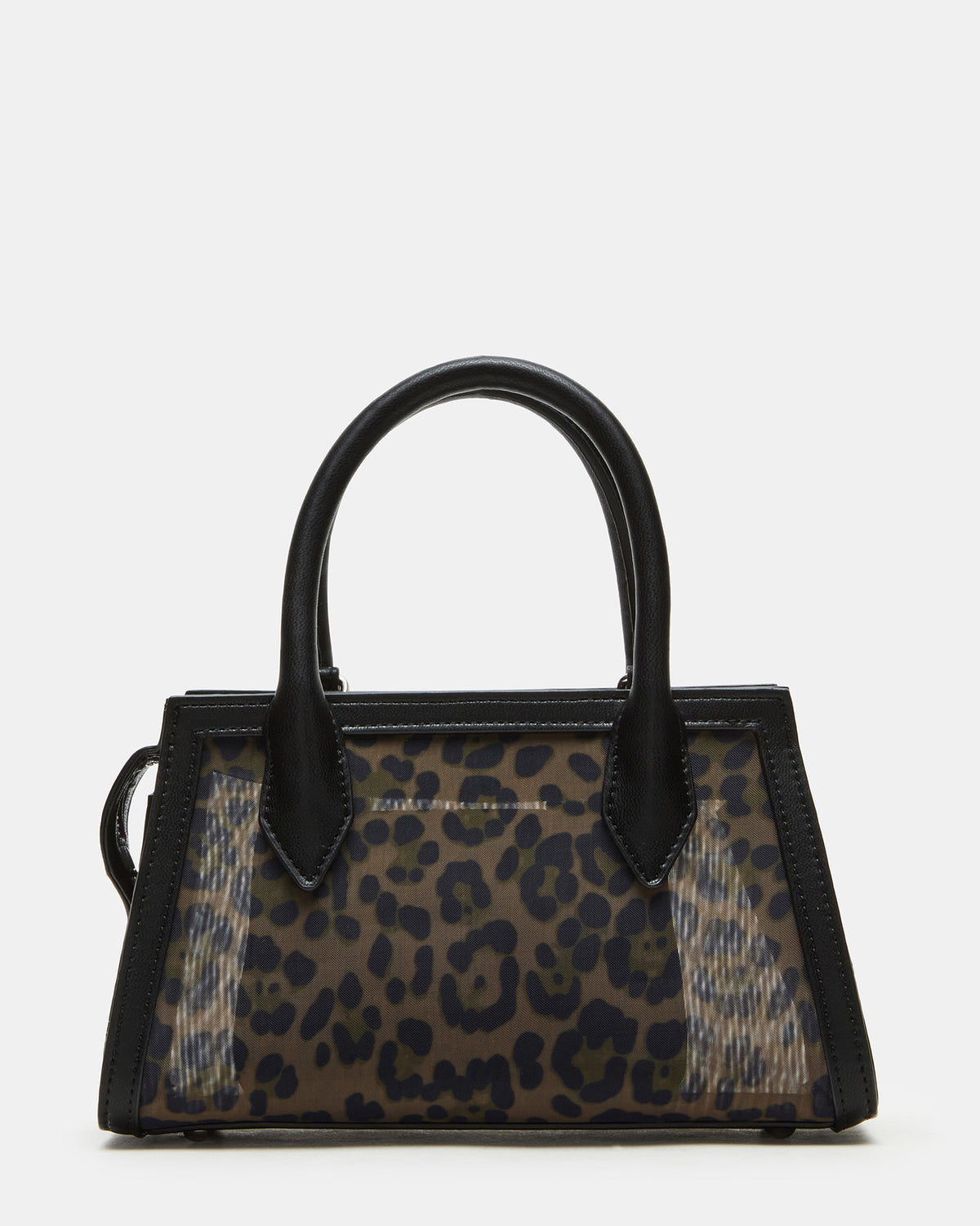 PEACHY Leopard Women's Mini Top-Handle Mesh Handbag - Steve Madden