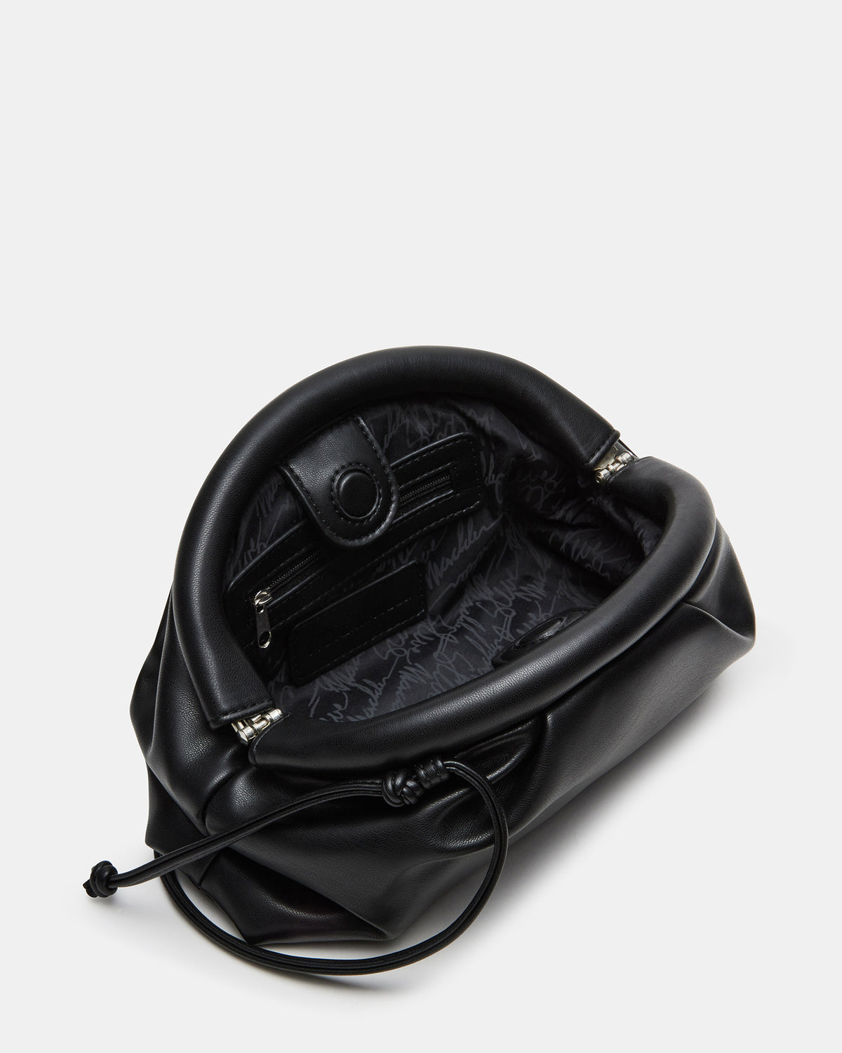 HAILEE Black Women's Soft Clutch Handbag - Steve Madden