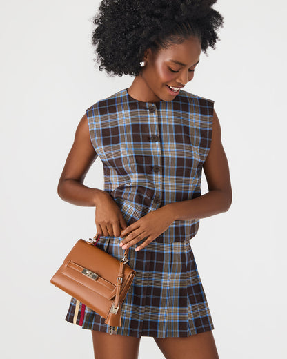 ELLOISE Bag Cognac Structured Mini Crossbody Handbag - Steve Madden