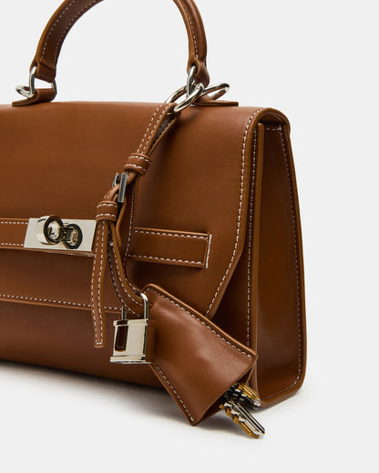 ELLOISE Bag Cognac Structured Mini Crossbody Handbag - Steve Madden