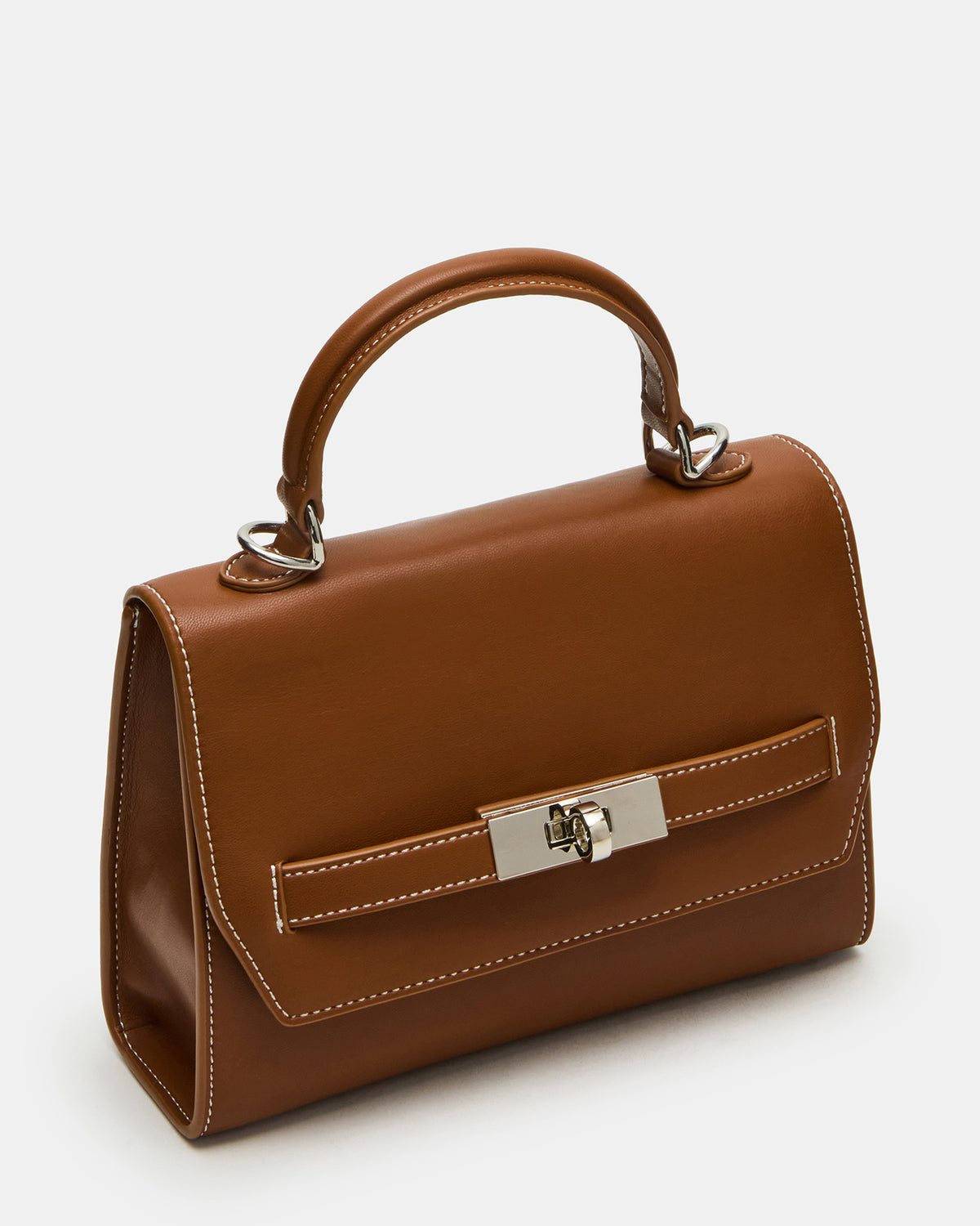 ELLOISE Bag Cognac Structured Mini Crossbody Handbag - Steve Madden