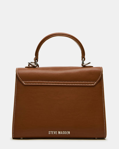 ELLOISE Bag Cognac Structured Mini Crossbody Handbag - Steve Madden