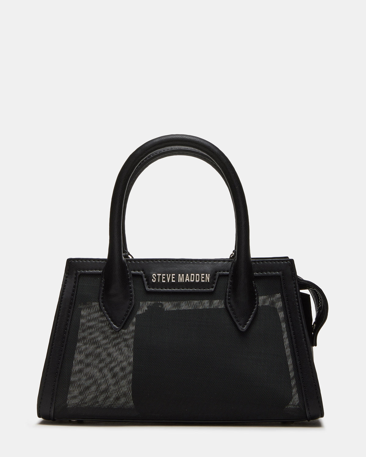 PEACHY Black Women's Mini Top-Handle Mesh Handbag - Steve Madden