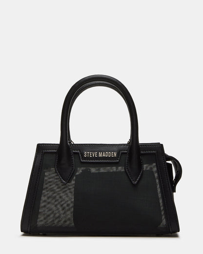 PEACHY Black Women's Mini Top-Handle Mesh Handbag - Steve Madden