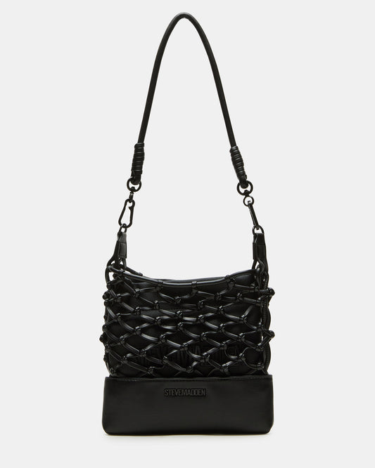 ARDA Black/Black Women's Crossbody Pouch Handbag - Steve Madden