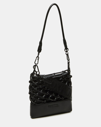 ARDA Black/Black Women's Crossbody Pouch Handbag - Steve Madden