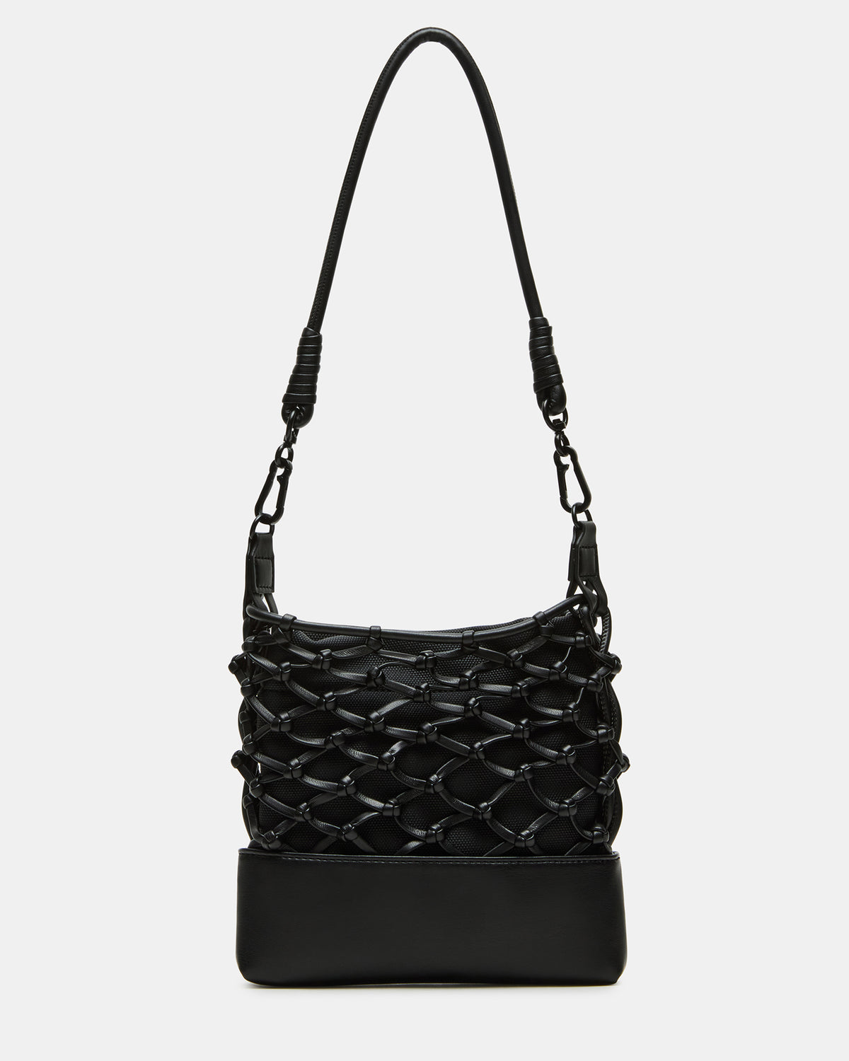 ARDA Black/Black Women's Crossbody Pouch Handbag - Steve Madden