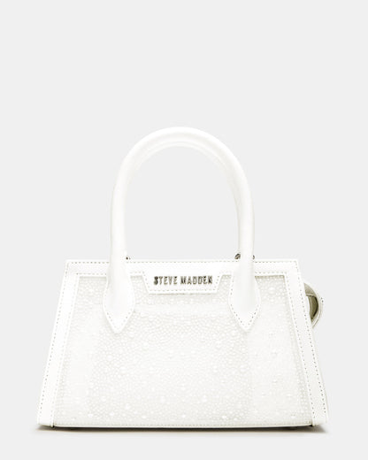 PEACH White Multi Women's Mini Top-Handle Mesh Handbag - Steve Madden