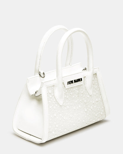 PEACH White Multi Women's Mini Top-Handle Mesh Handbag - Steve Madden
