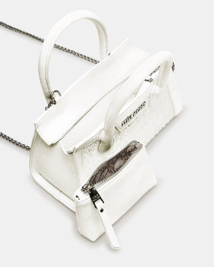 PEACH White Multi Women's Mini Top-Handle Mesh Handbag - Steve Madden