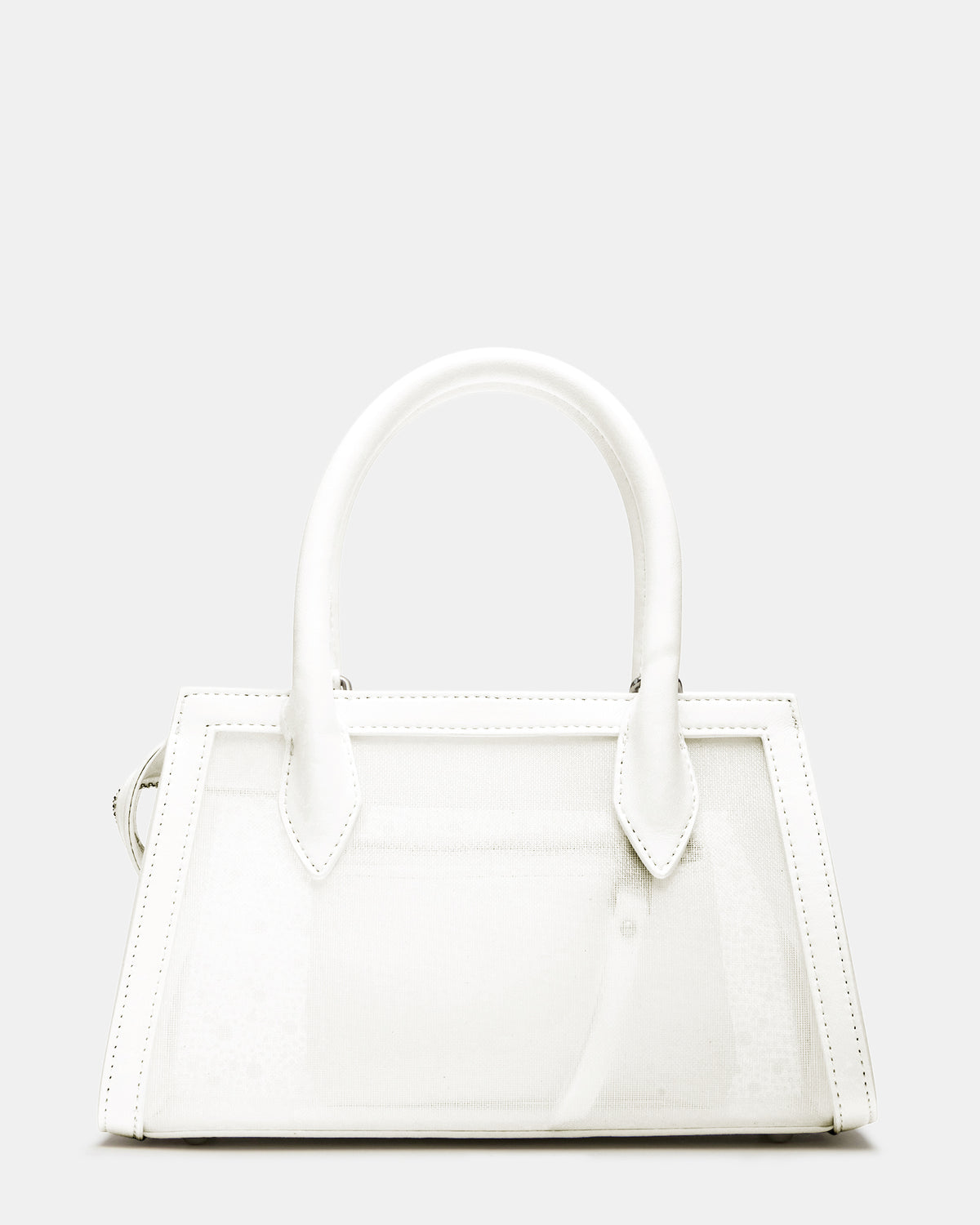 PEACH White Multi Women's Mini Top-Handle Mesh Handbag - Steve Madden