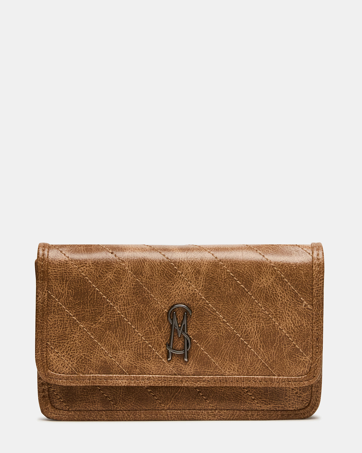 RELAX Bag Pecan Logo Chain Strap Crossbody Handbag - Steve Madden