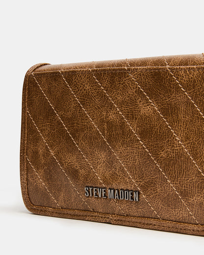 RELAX Bag Pecan Logo Chain Strap Crossbody Handbag - Steve Madden