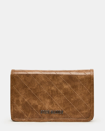 RELAX Bag Pecan Logo Chain Strap Crossbody Handbag - Steve Madden