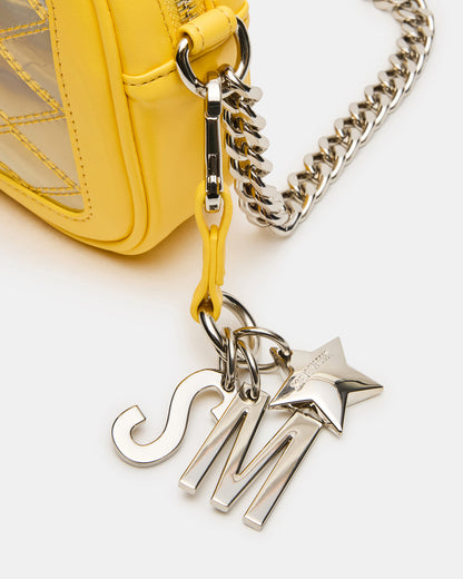 JELLY Bag Yellow Clear Camera Crossbody Handbag - Steve Madden