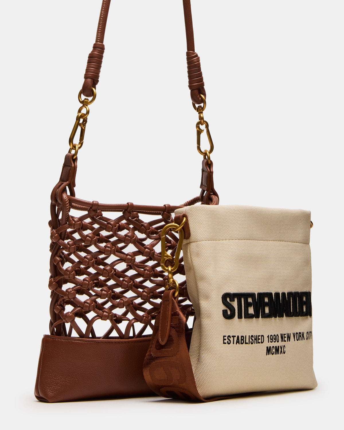 ARDA Cognac Multi Women's Crossbody Pouch Handbag - Steve Madden