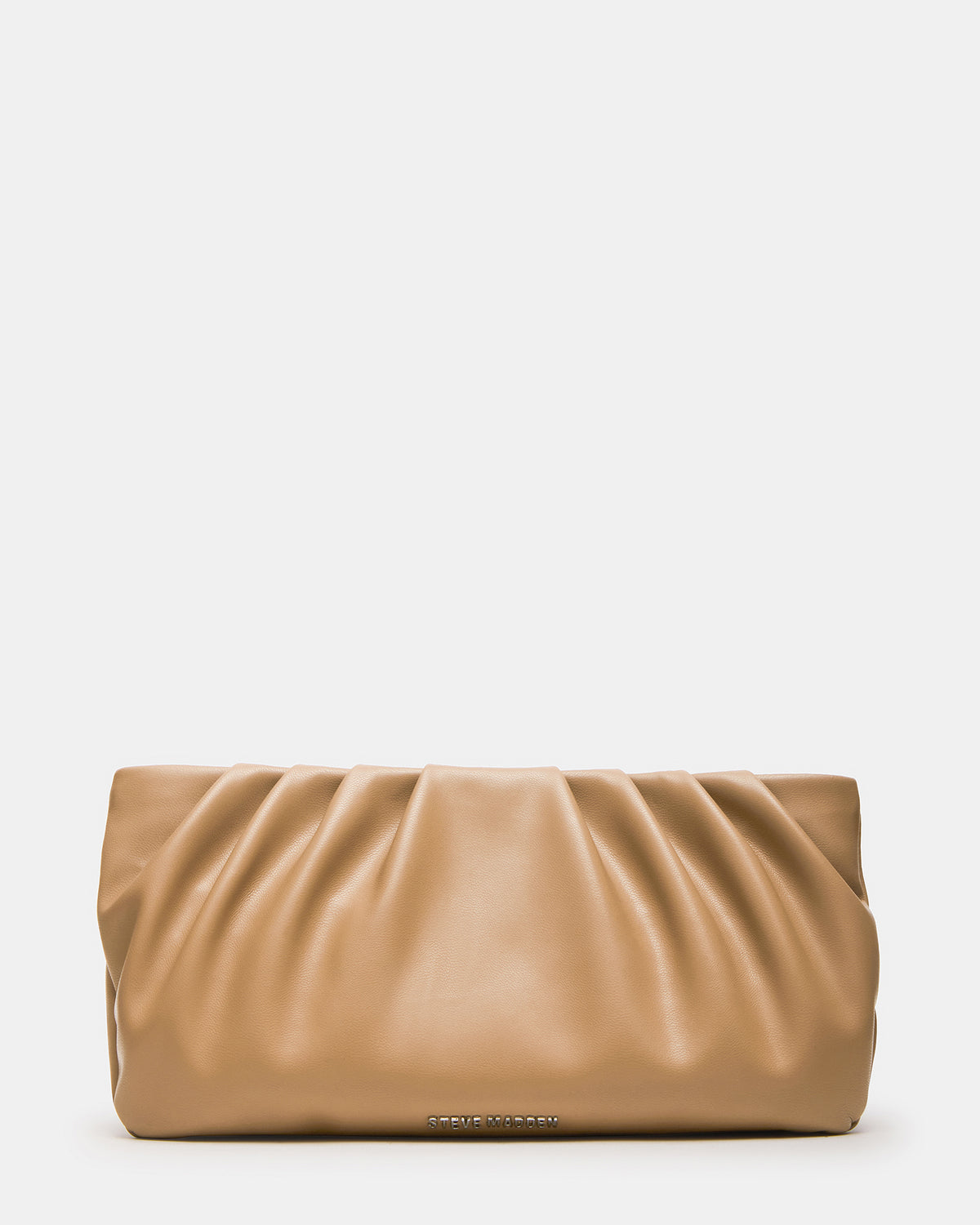 NIKA Chestnut Women's Pleated Crossbody Clutch Handbag - Steve Madden