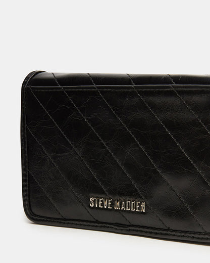 RELAX Bag Black Logo Chain Strap Crossbody Handbag - Steve Madden