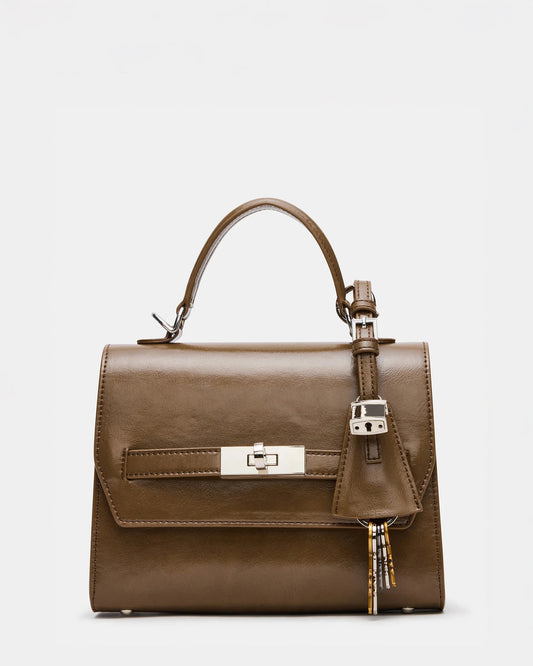 ELLOISE Bag Olive Structured Mini Crossbody Handbag - Steve Madden