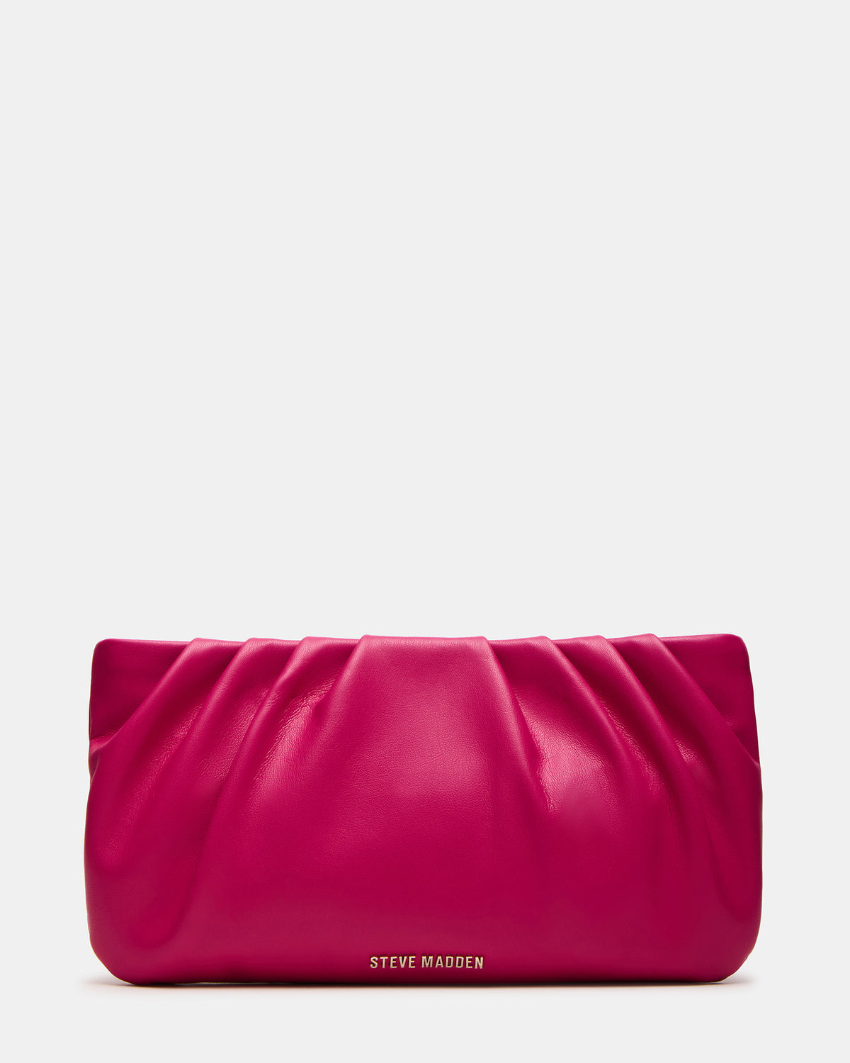 NIKA Fuchsia Women's Pleated Crossbody Clutch Handbag - Steve Madden