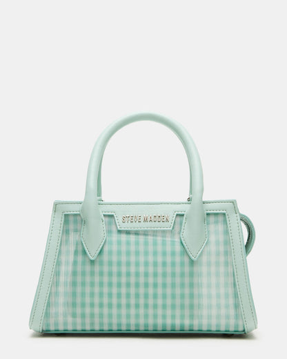 PEACHY Green Multi Women's Mini Top-Handle Mesh Handbag - Steve Madden