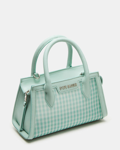 PEACHY Green Multi Women's Mini Top-Handle Mesh Handbag - Steve Madden